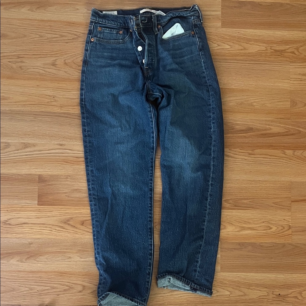 Levi's Dark Blue Straight Leg Women's Jeans